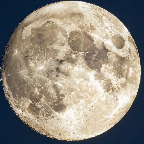 Astronomy photograph of the Moon near first quarter, high-contrast lunar terminator revealing crater rims and shadows, m